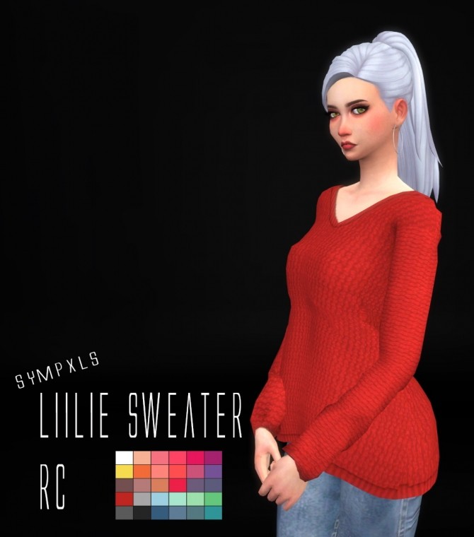 Sims 4 Lilie Sweater RC by Sympxls at SimsWorkshop