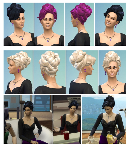 Sims 4 Cocktail Hair at Birksches Sims Blog
