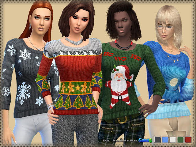 Sims 4 Holiday Sweater at Bukovka