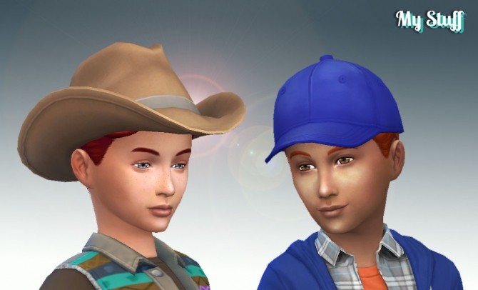 Sims 4 Short Slicked Back Hair for Boys at My Stuff
