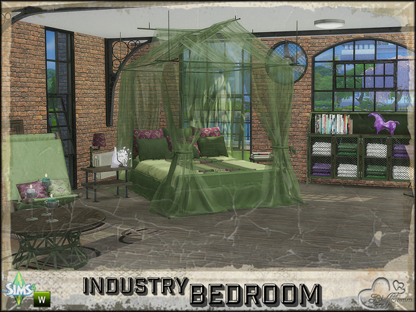 Sims 4 Bedroom Industry by BuffSumm at TSR