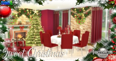 Sweet Christmas Dining Set at Jomsims Creations