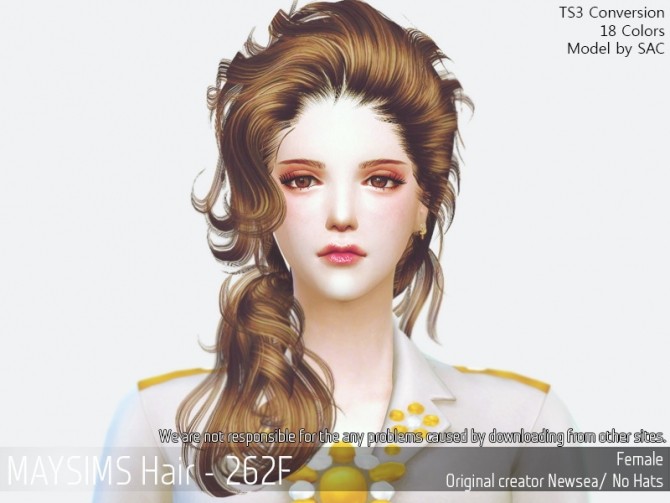 Sims 4 Hair 262F (Newsea) at May Sims
