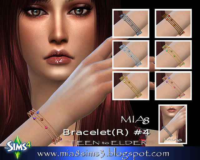 Sims 4 Necklaces, bracelets and ring at MIA8