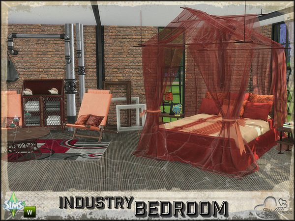 Sims 4 Bedroom Industry by BuffSumm at TSR