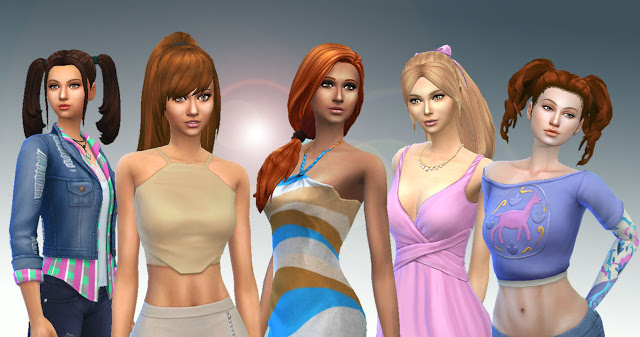 Sims 4 Tied Hairs Pack 4 at My Stuff