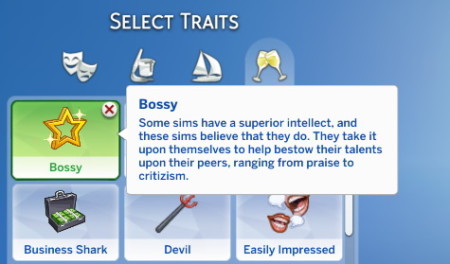 Bossy Trait by SimsOMedia at SimsWorkshop