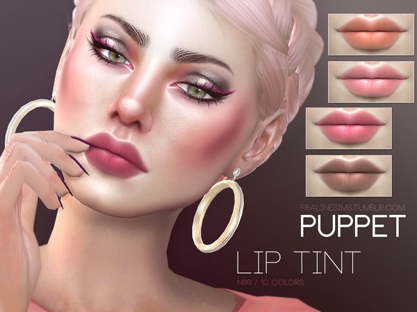Sims 4 Puppet Lip Tint N99 by Pralinesims at TSR