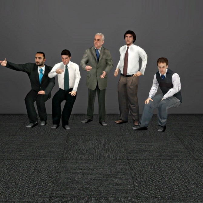 Sims 4 Business Sim Man Models at Leo Sims