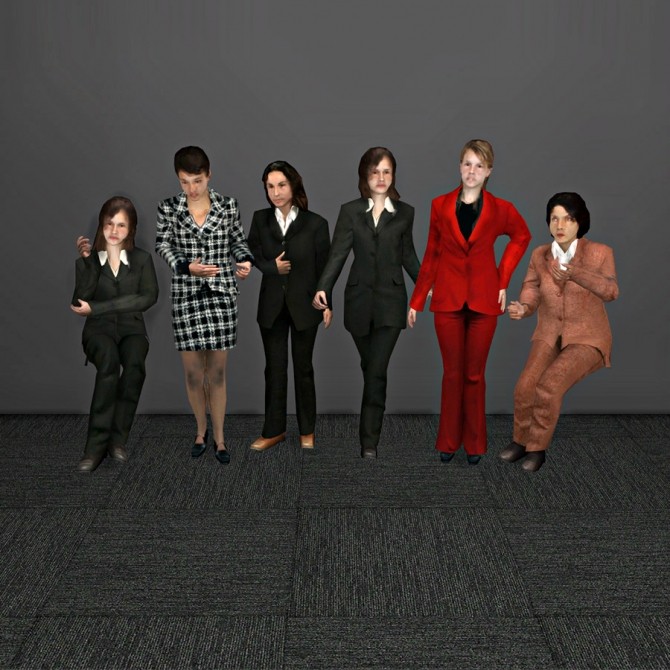 Sims 4 Business Sim Woman Models at Leo Sims