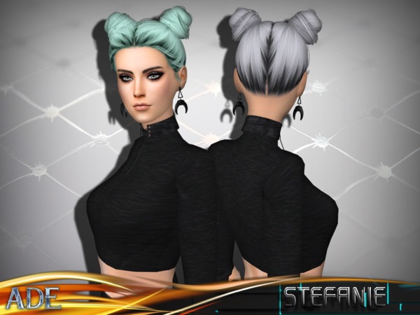 Sims 4 Stefanie hair without bangs by Ade Darma at TSR