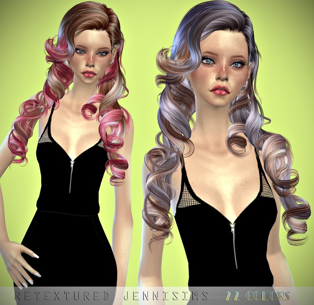 Sims 4 Newsea SkyScrapers and LadderToHeaven Hairs retextures at Jenni Sims
