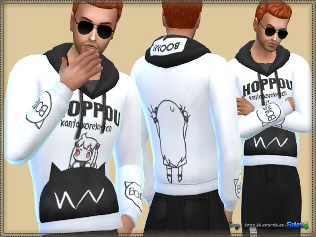 Sims 4 Hoppou hoodie at Bukovka