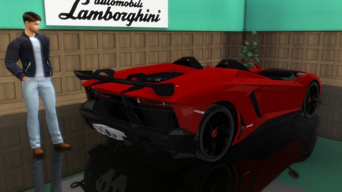 Sims 4 Lamborghini Aventador J at LorySims