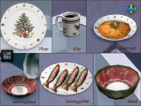 Christmas dinnerware as default replacements by Mabra at Arte Della Vita