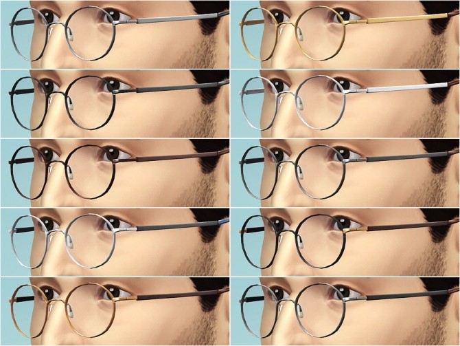 Sims 4 Eyeglasses N46 at Rusty Nail