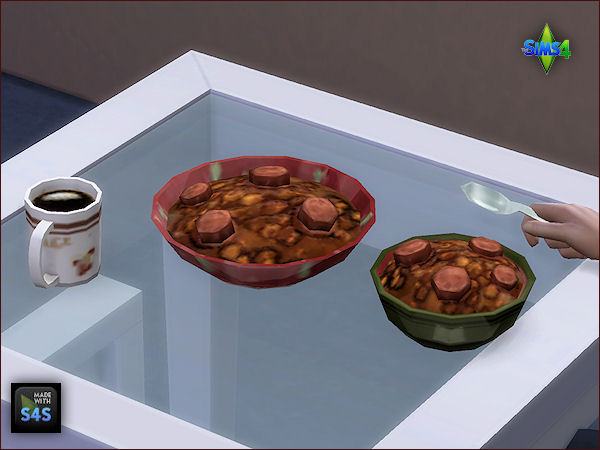 Sims 4 Christmas dinnerware as default replacements by Mabra at Arte Della Vita