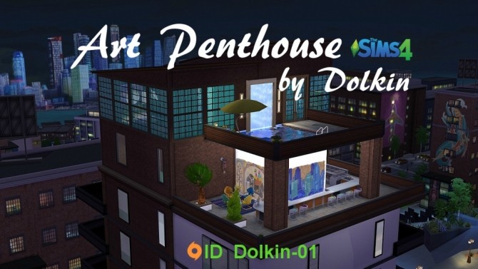 Sims 4 Art Penthouse by Dolkin at ihelensims