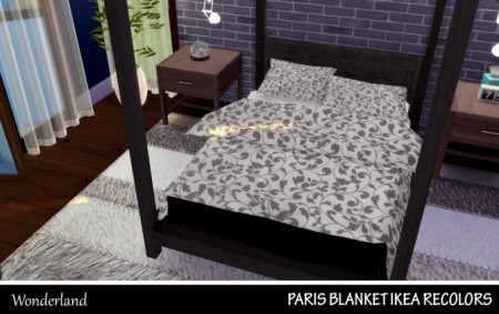 Paris Blanket Recolors at Wonderland Sims4