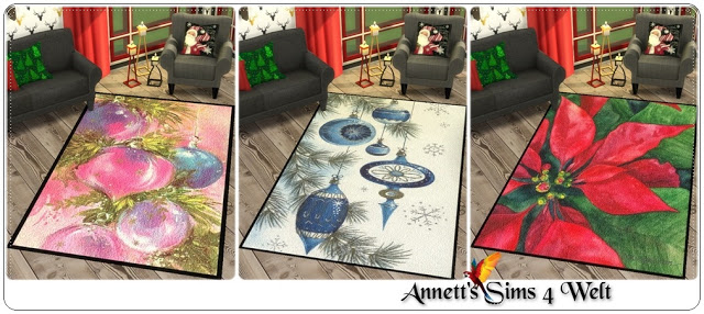 Sims 4 Christmas Rugs 2016 at Annett’s Sims 4 Welt