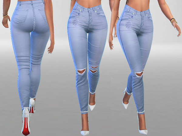 PZC Rebel Jeans by Pinkzombiecupcakes at TSR » Sims 4 Updates