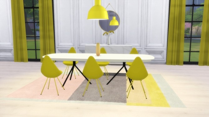 Sims 4 Ottawa Dining Table/ Sideboard at Meinkatz Creations