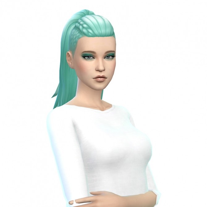 Sims 4 Miko Moss Streets hair recolors at Deeliteful Simmer