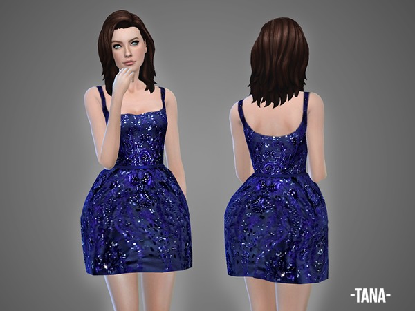Sims 4 Tana dress by April at TSR