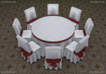 Big Round Festive Dining Tables (6-8 seats) at Dara Sims