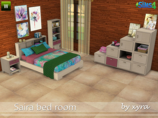 Sims 4 Saira bedroom set by xyra33 at TSR