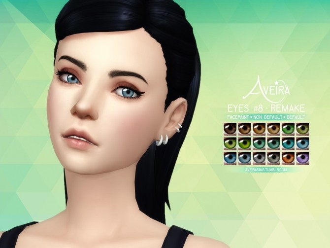 Sims 4 Eyes #8 Remake at Aveira Sims 4