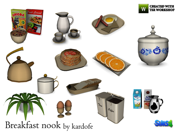 Sims 4 Breakfast nook by kardofe at TSR