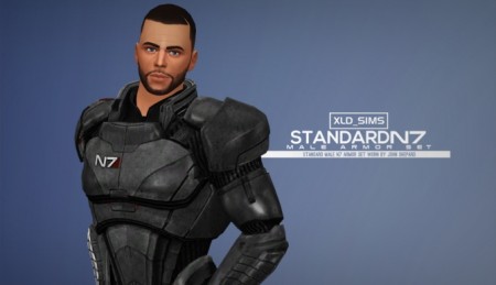 Mass Effect Armor N7 Standard Male by Xld_Sims at SimsWorkshop