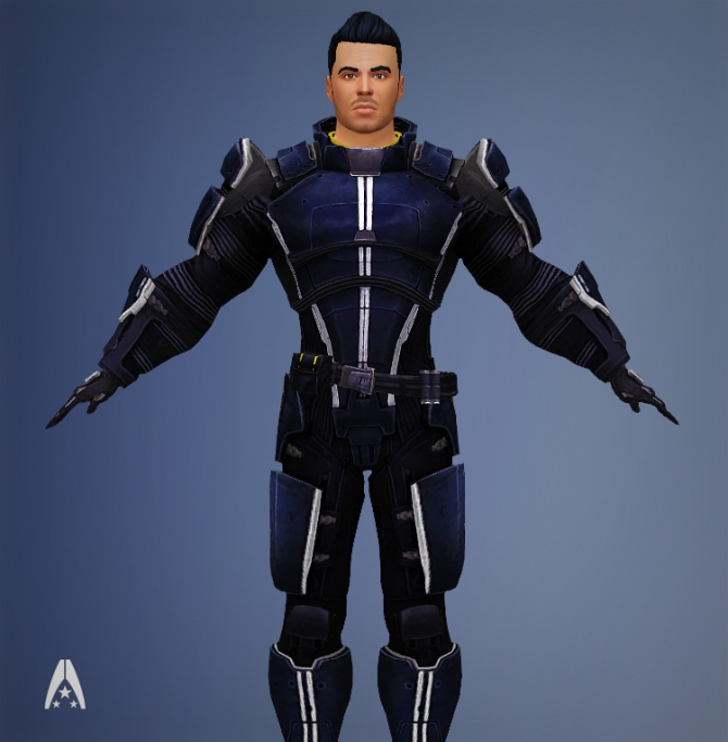 Mass Effect Armor N7 Standard Male By Xld Sims At Simsworkshop » Sims 4 