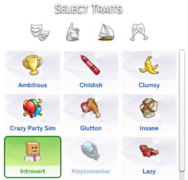 Sims 4 Introvert Trait by theswarm at Mod The Sims