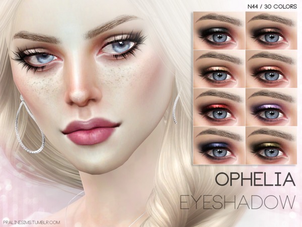 Sims 4 Ophelia Eyeshadow N44 by Pralinesims at TSR