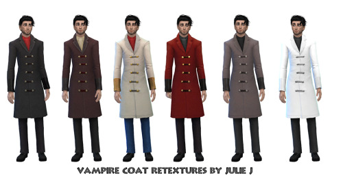 Sims 4 Male Vampire Coat Revamp at Julietoon – Julie J