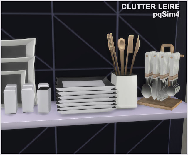 Sims 4 Leire kitchen clutter by Mary Jiménez at pqSims4