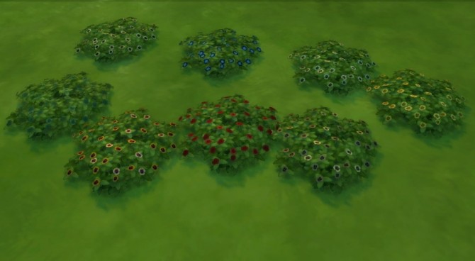 Sims 4 Daisies pansies recolored by Fitz71000 at Mod The Sims