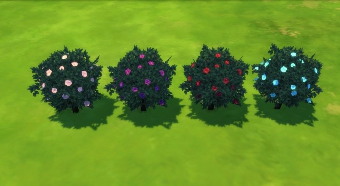 Sims 4 Recolors roses (bush) and ditties by Fitz71000 at Mod The Sims