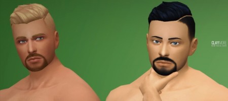 Claymore Facial Hair by Xld_Sims at SimsWorkshop