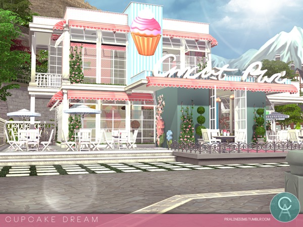 Sims 4 Cupcake Dream house by Pralinesims at TSR