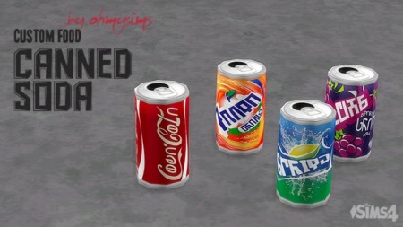 Canned Soda by ohmysims at Mod The Sims