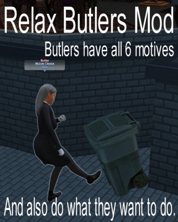Relax Butlers Mod by itasan2 at Mod The Sims