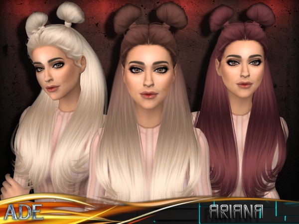 Sims 4 Ariana hair by Ade Darma at TSR