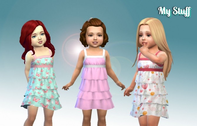 Sims 4 Frill Dress for Toddlers at My Stuff
