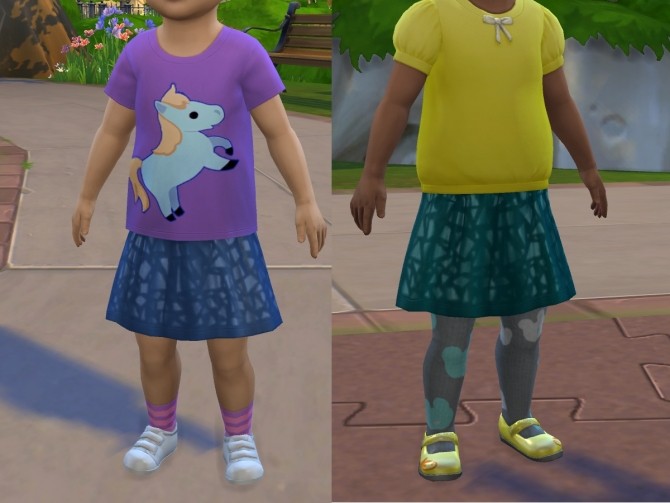 Sims 4 Shimmer Skirt for Toddlers by VentusMatt at Mod The Sims