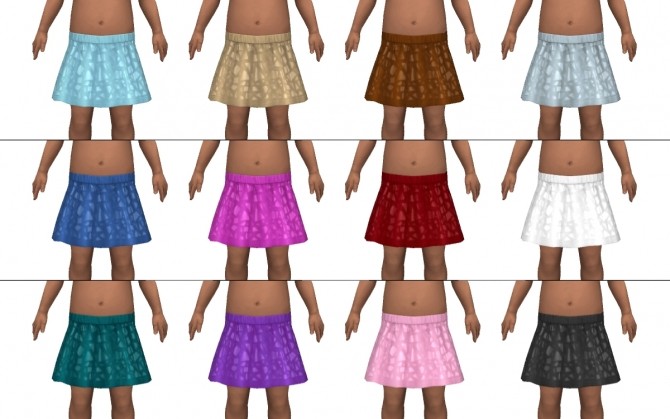 Sims 4 Shimmer Skirt for Toddlers by VentusMatt at Mod The Sims