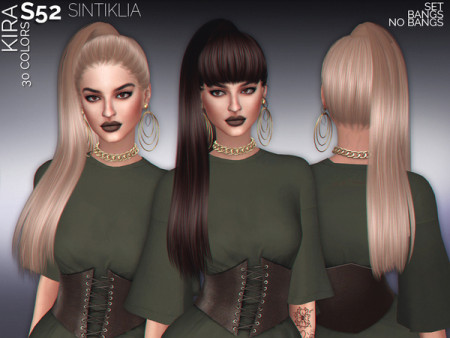 Hair set s52 Kira by Sintiklia at TSR