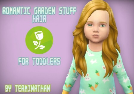 Romantic Garden Stuff Hair For Toddlers by Terminathan at Mod The Sims